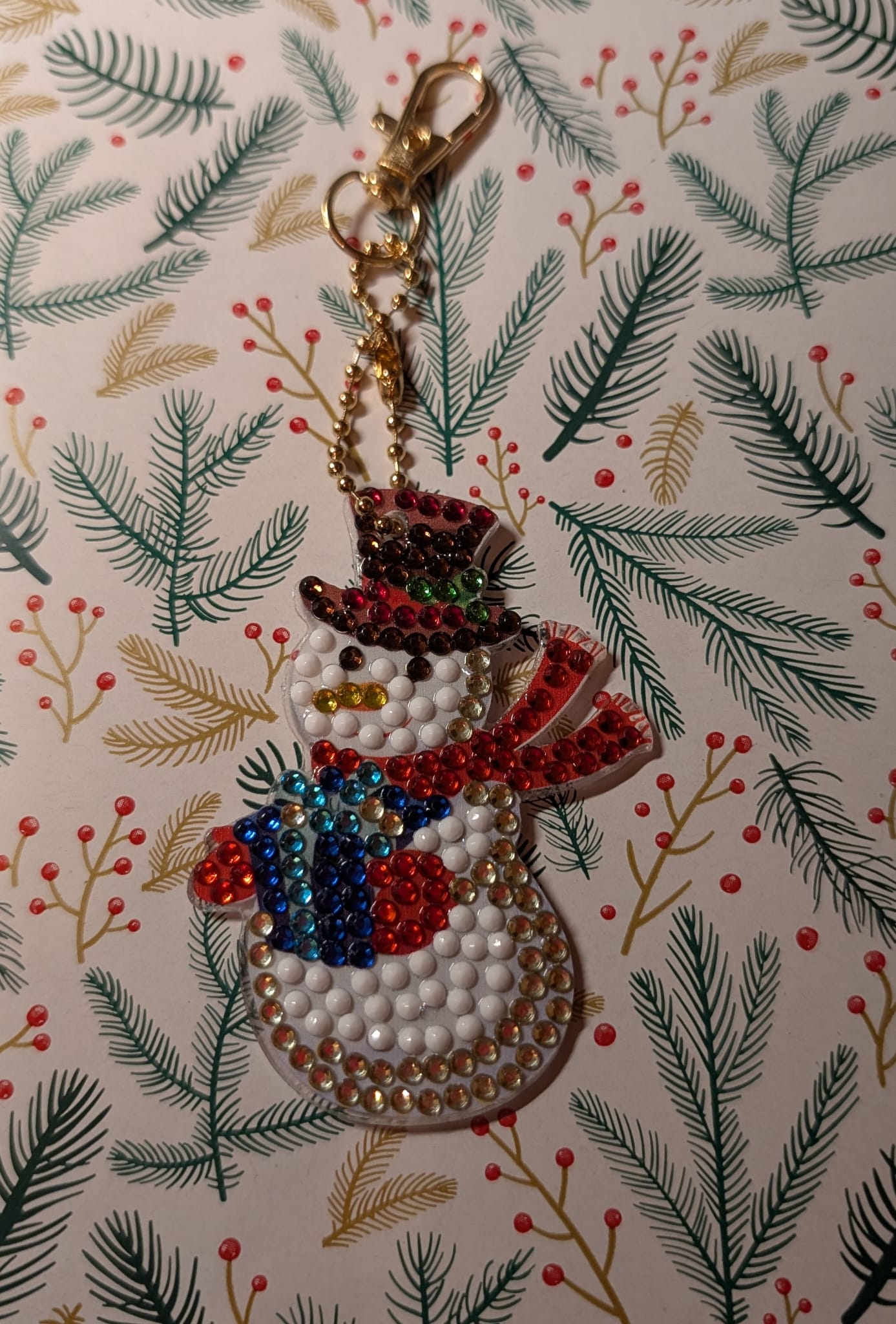 Portachiavi Natalizio in Diamond Painting