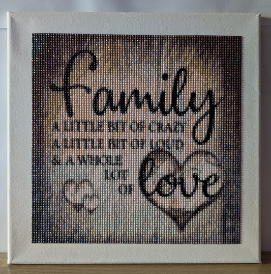 Quadro su tela per la famiglia