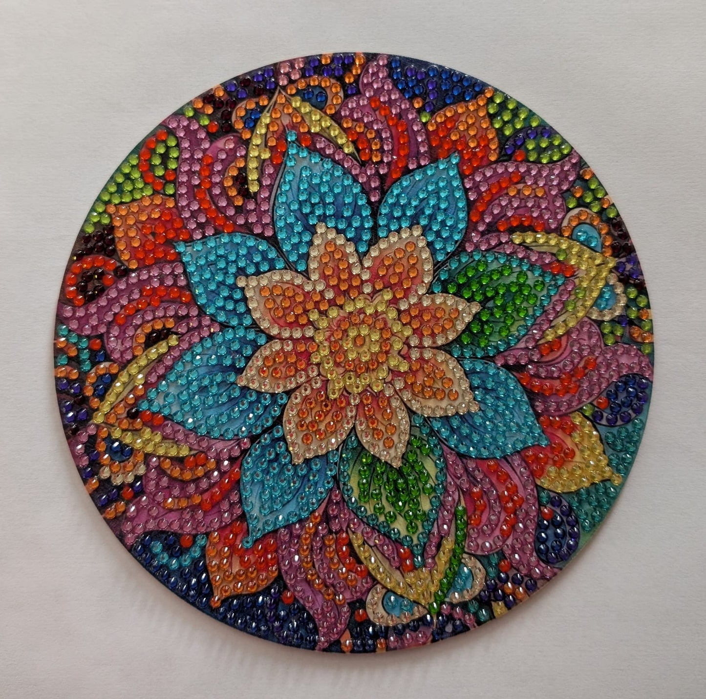 Sottopentola artigianale in diamond painting