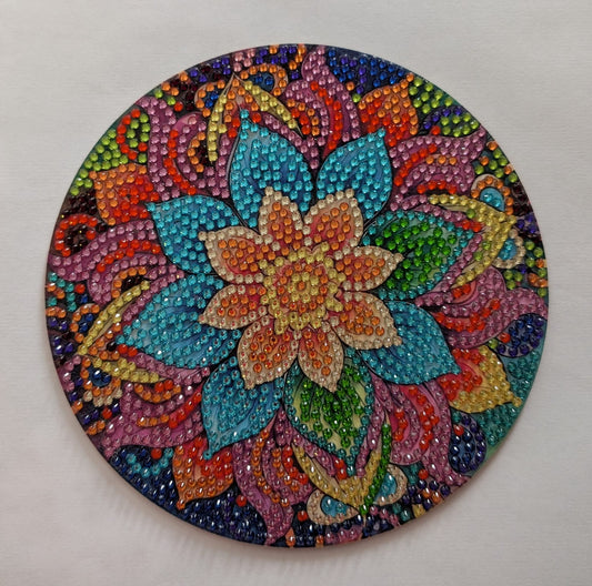 Sottopentola artigianale in diamond painting