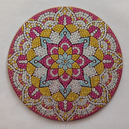 Sottopentola artigianale in diamond painting