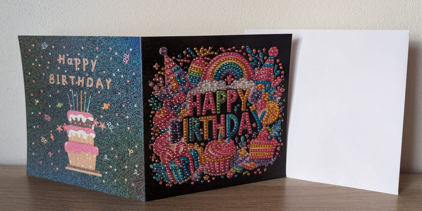 Tanti auguri con un tocco di luce - biglietto compleanno
